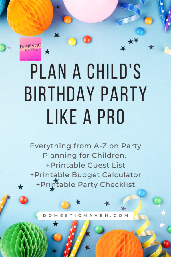 Plan a childs birthday party like an expert. Get all the inside tips and tricks that will have you planning like a professional